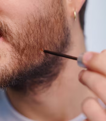 More even beard result with DABALASH® Men